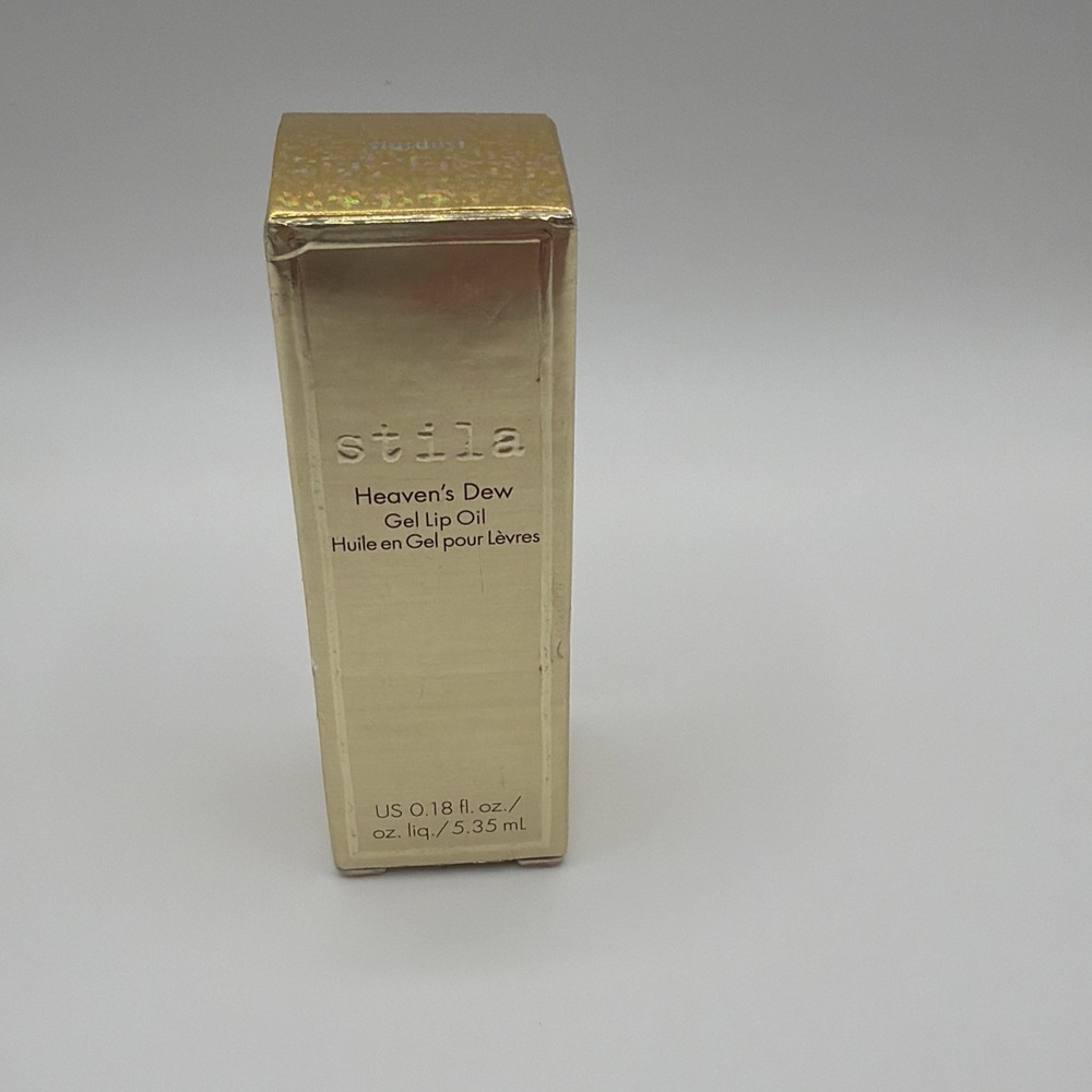 Stila Heaven's Dew Gel Lip Oil Stardust 5.35mL New In Box Gold Glitter